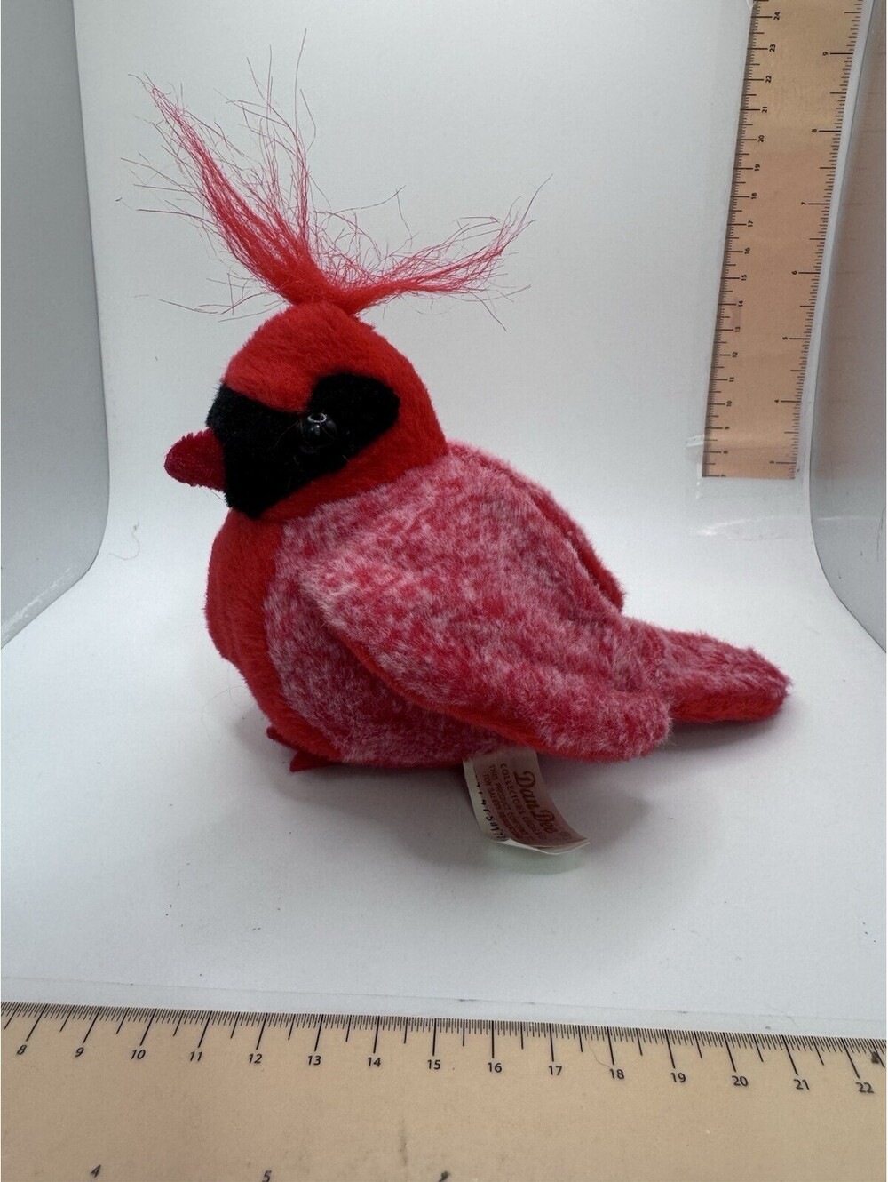 Dan Dee Collector's Choice Red Chirping Cardinal Bird Plush Toy 5" Works!!